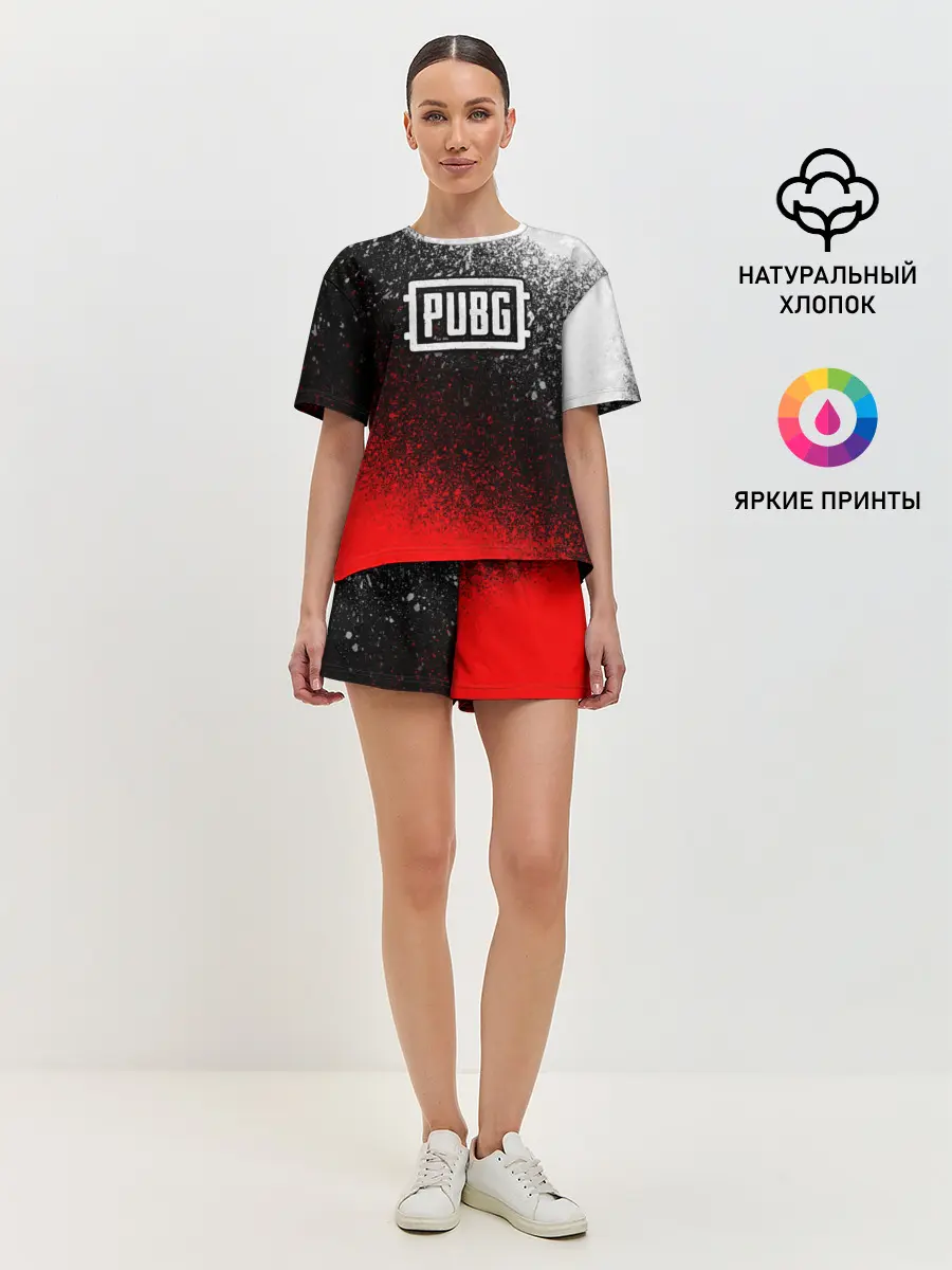 Женская пижама с шортами / PUBG