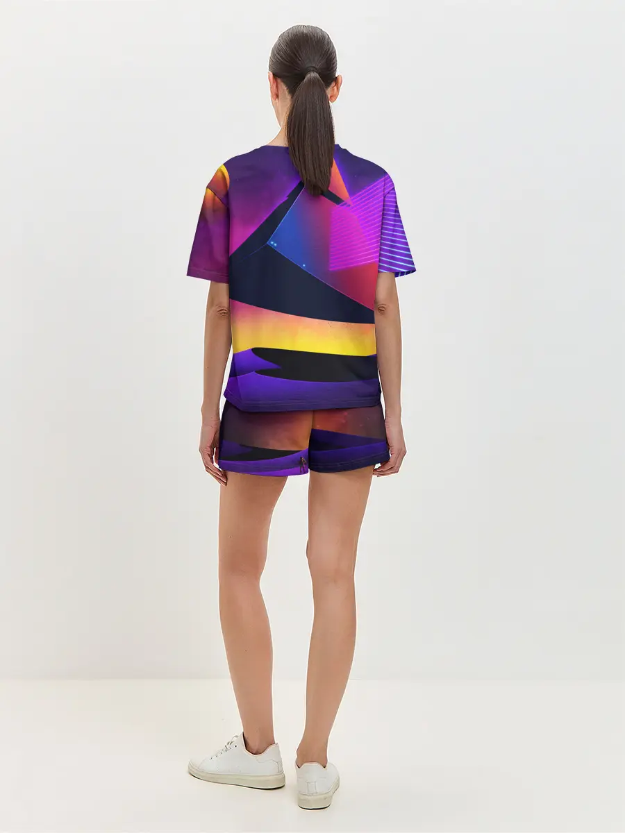 Женская пижама с шортами / СТИЛЬ ГЕОМЕТРИЯ