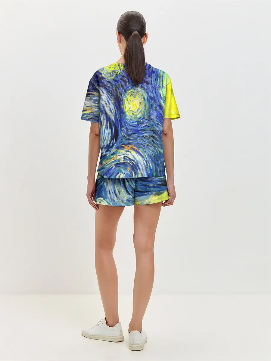 Женская пижама с шортами / ИМПРЕССИОНИЗМ ВАНГОГ