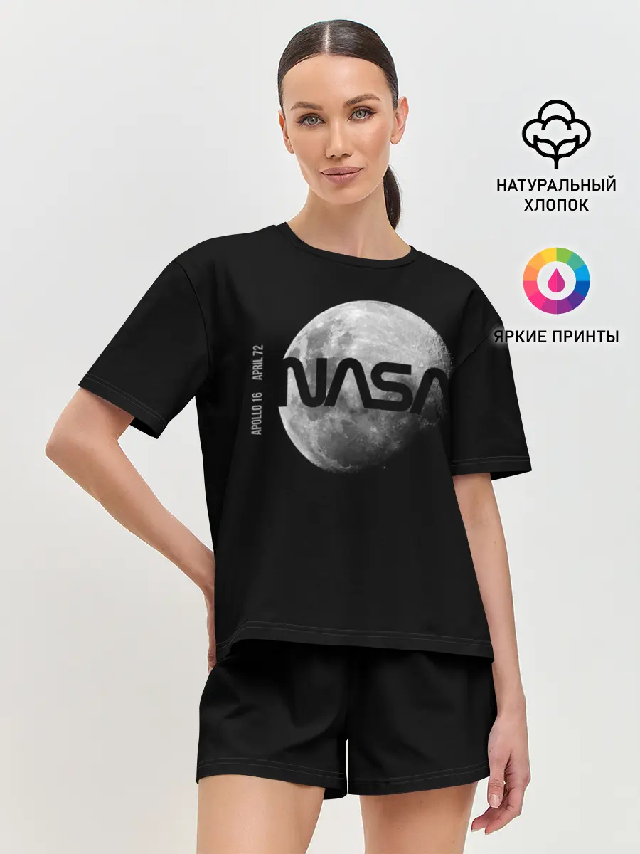 Женская пижама с шортами / Nasa Apollo 16
