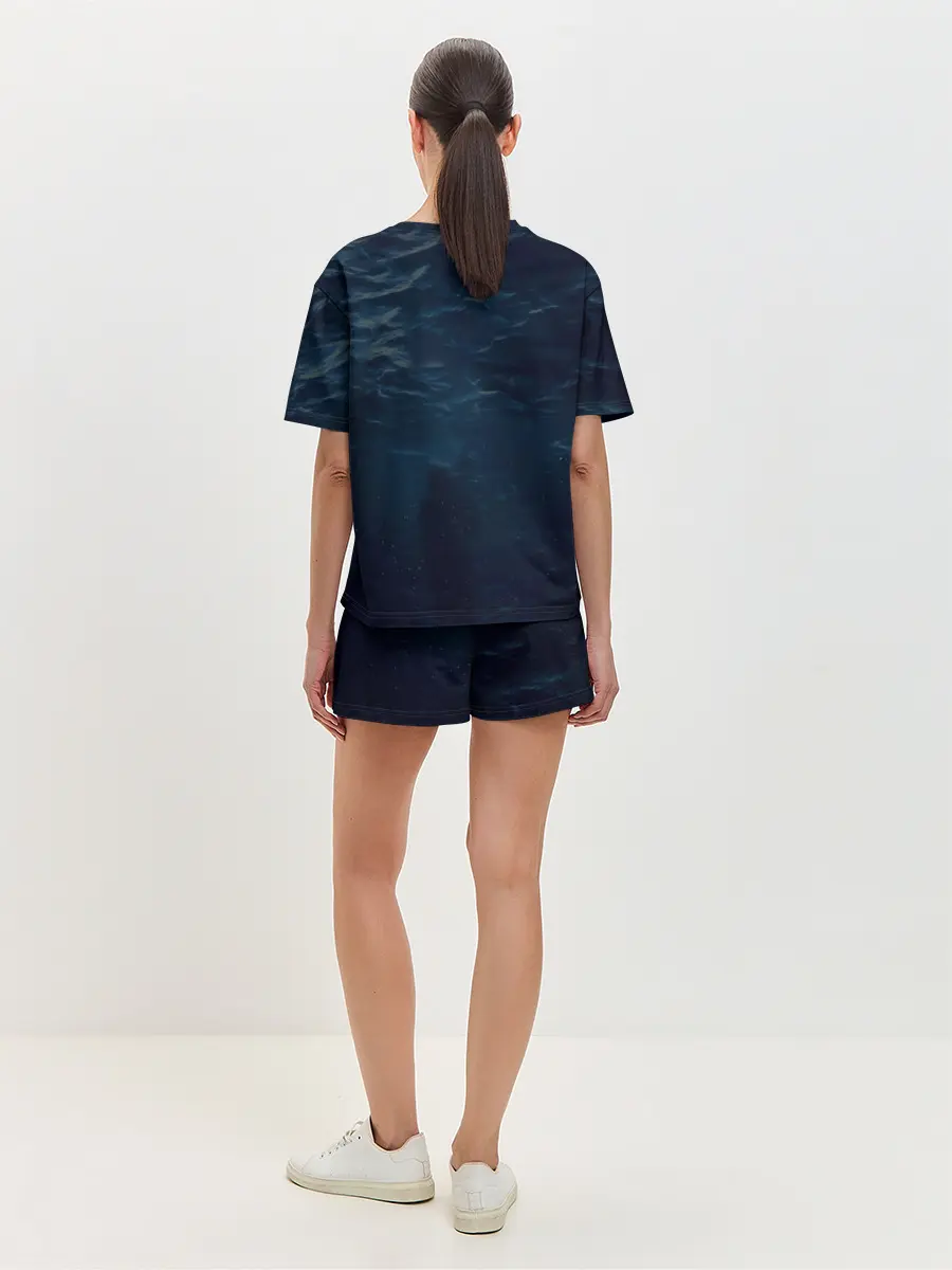 Женская пижама с шортами / Billie Eilish Ocean Eyes