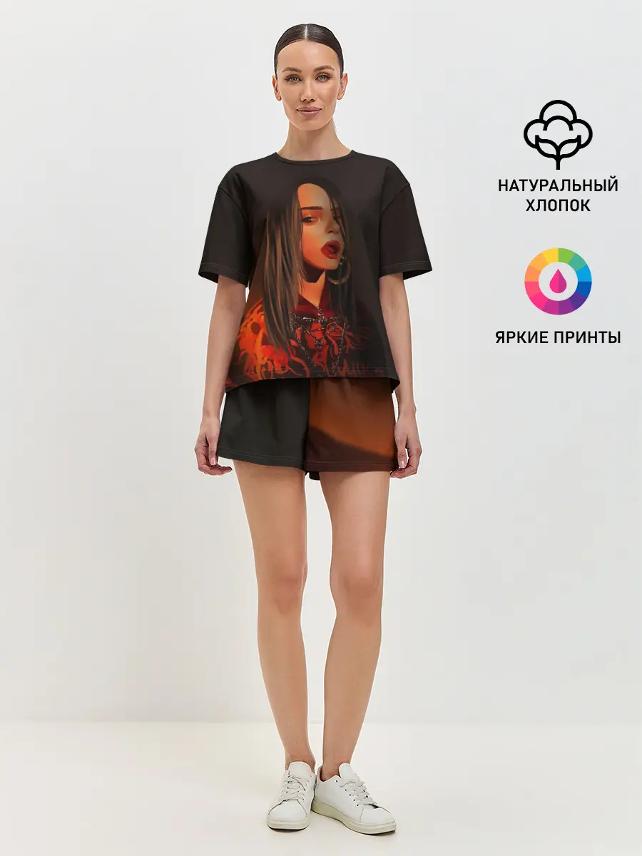 Женская пижама с шортами / Billie Eilish