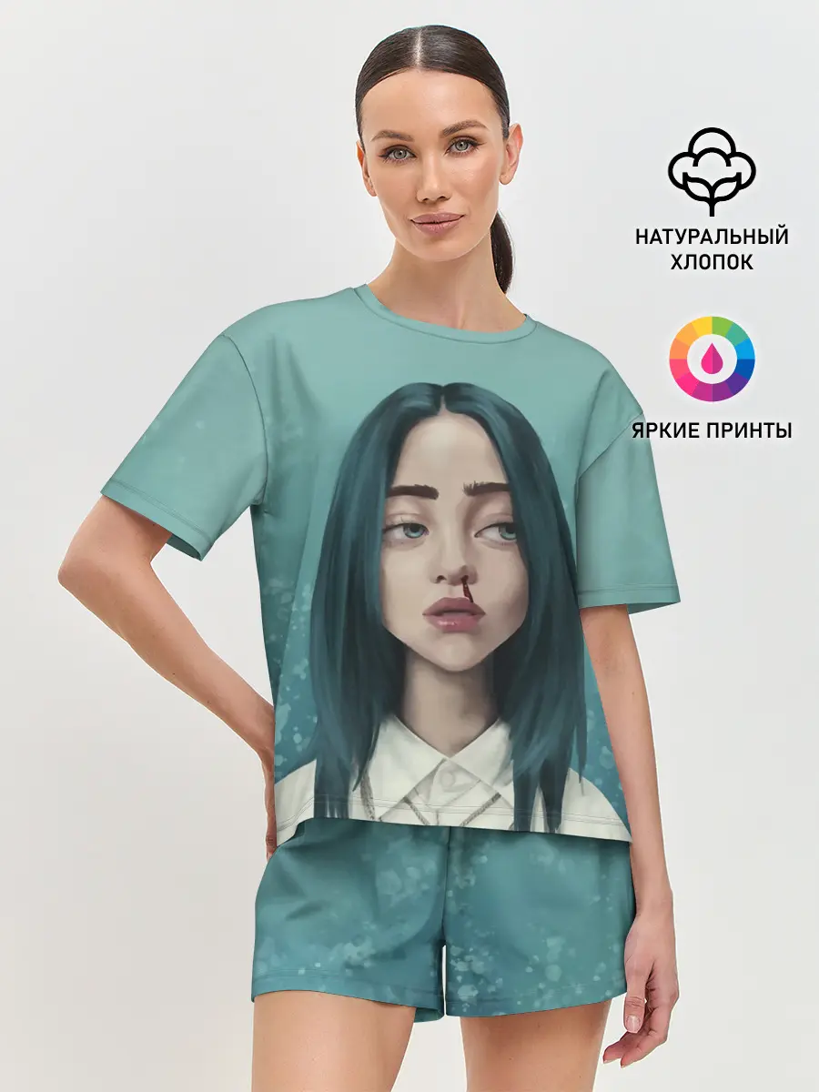 Женская пижама с шортами / Билли Айлиш