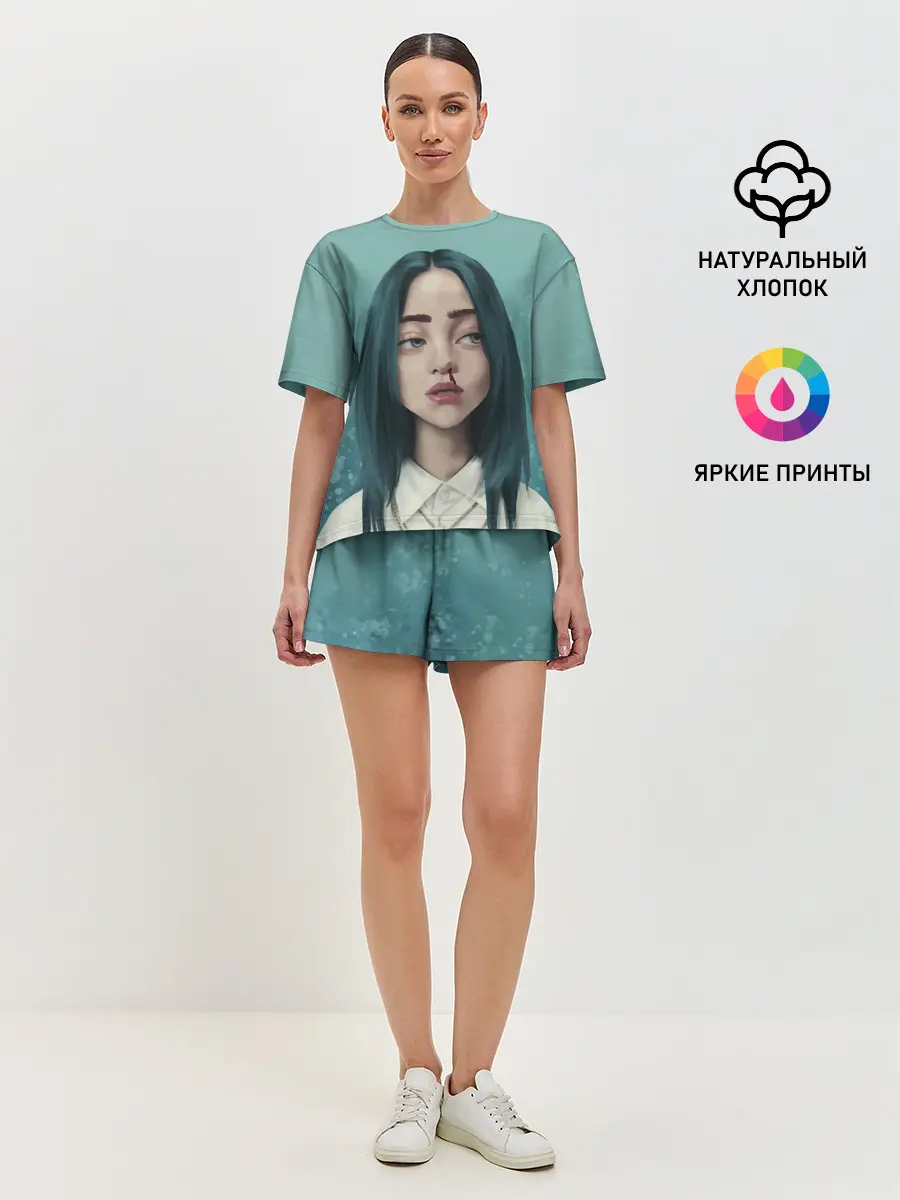 Женская пижама с шортами / Билли Айлиш
