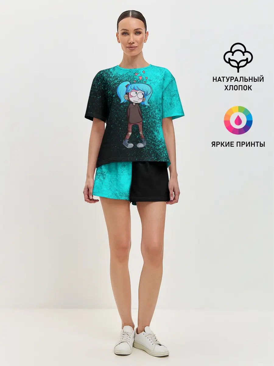 Женская пижама с шортами / Sally face