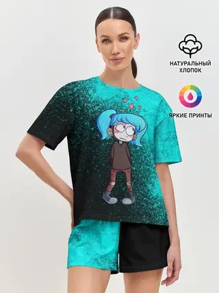 Женская пижама с шортами / Sally face