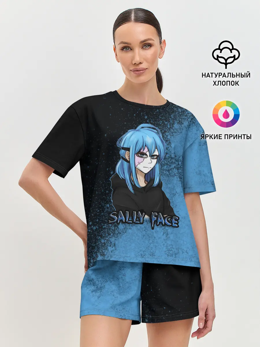 Женская пижама с шортами / Sally face