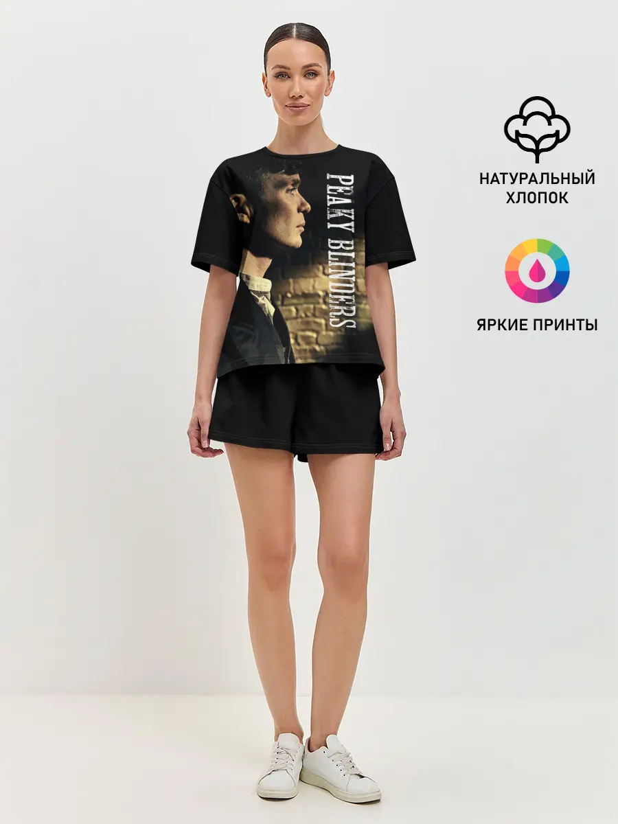 Женская пижама с шортами / Острые козырьки