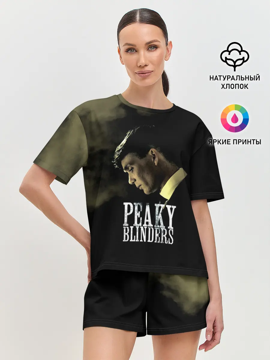 Женская пижама с шортами / Острые козырьки