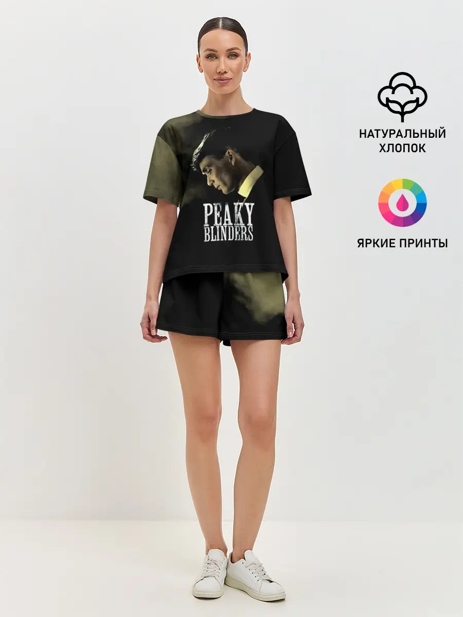 Женская пижама с шортами / Острые козырьки