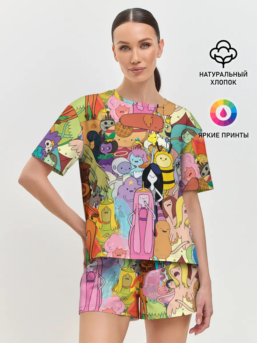 Женская пижама с шортами / Adventure time