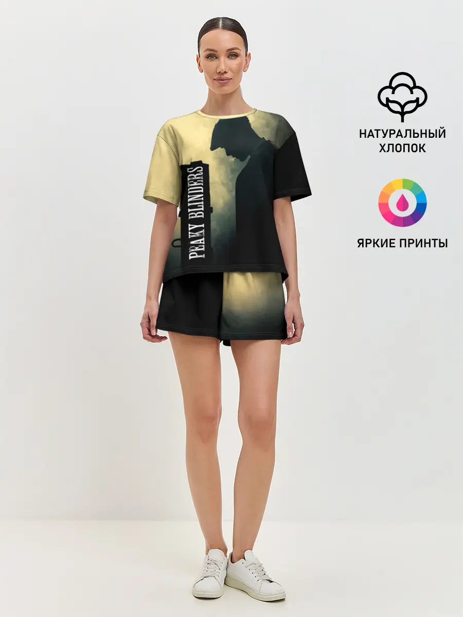 Женская пижама с шортами / Острые козырьки