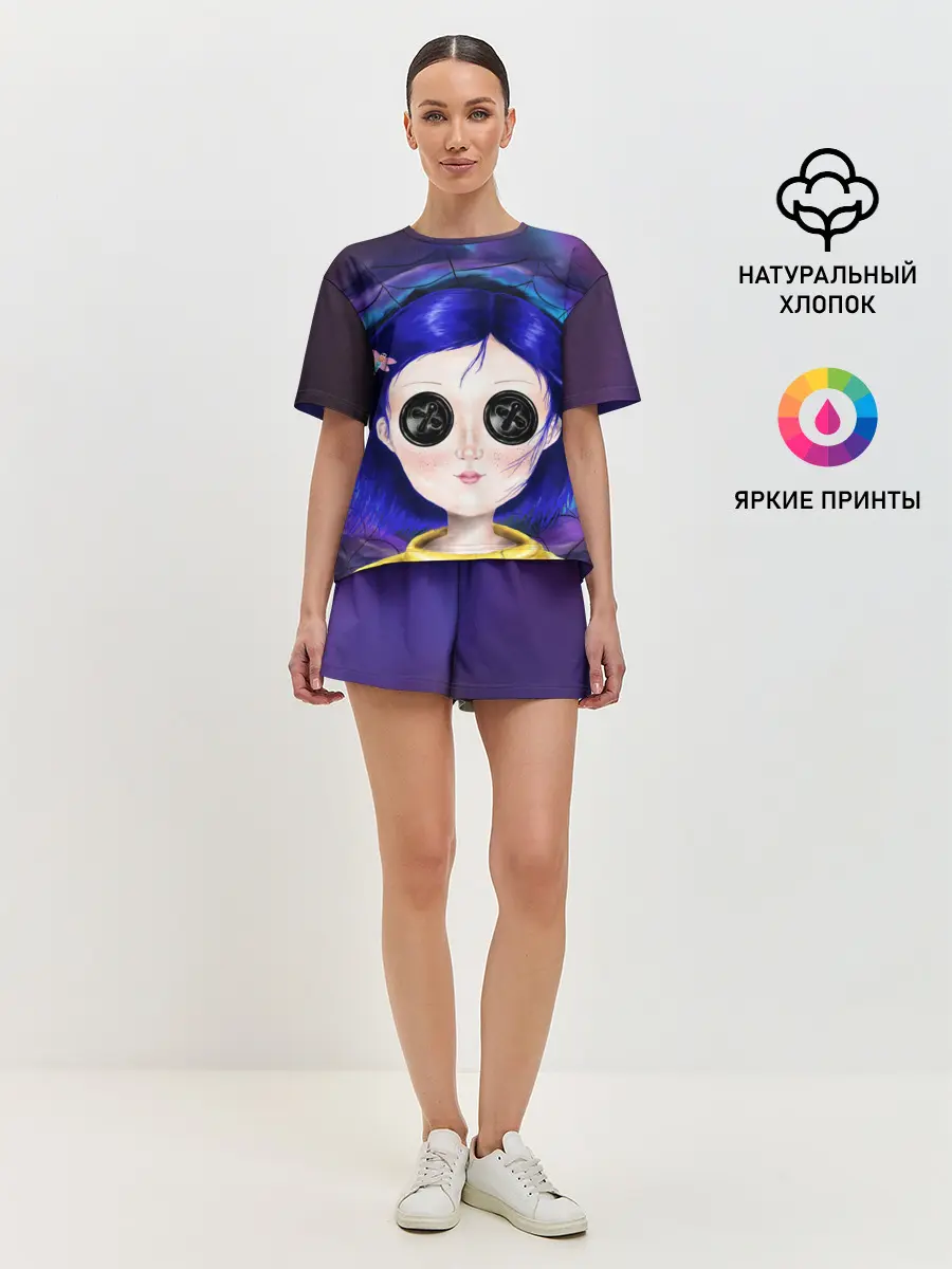 Женская пижама с шортами / Coraline