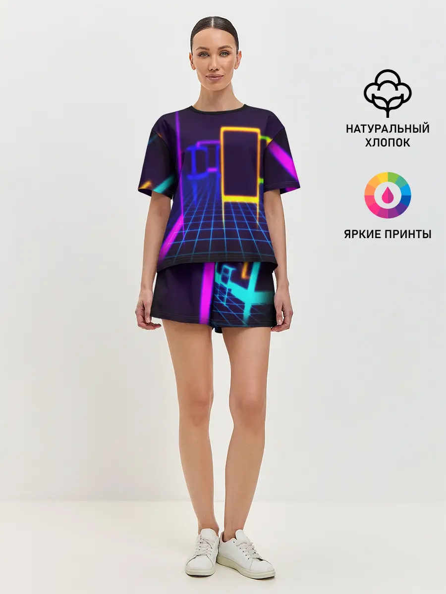 Женская пижама с шортами / NEON STYLE