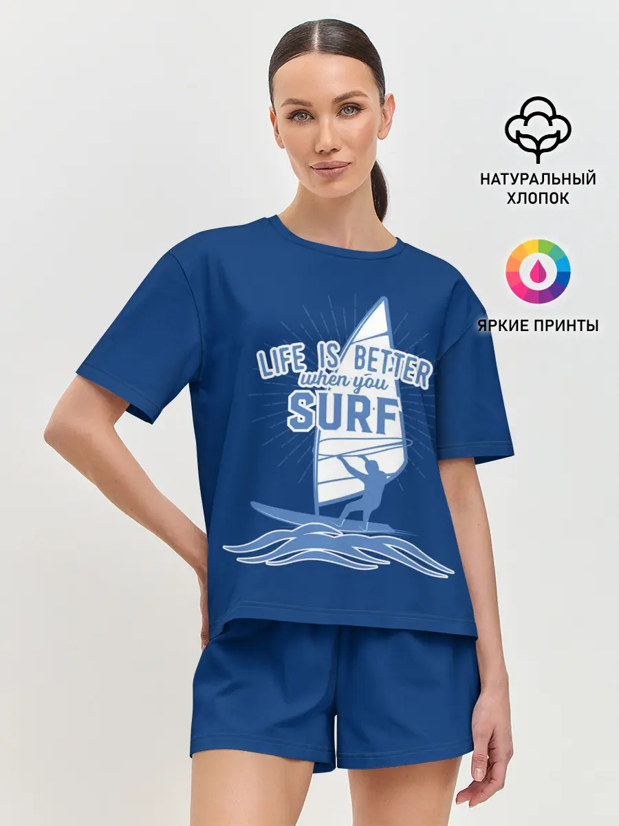 Женская пижама с шортами / Surf
