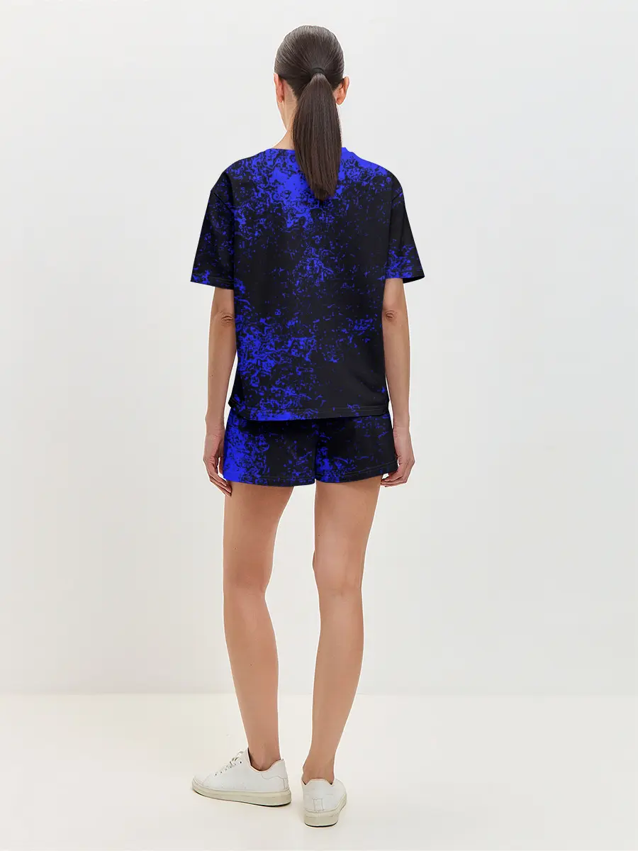 Женская пижама с шортами / БРЫЗГИ КРАСОК