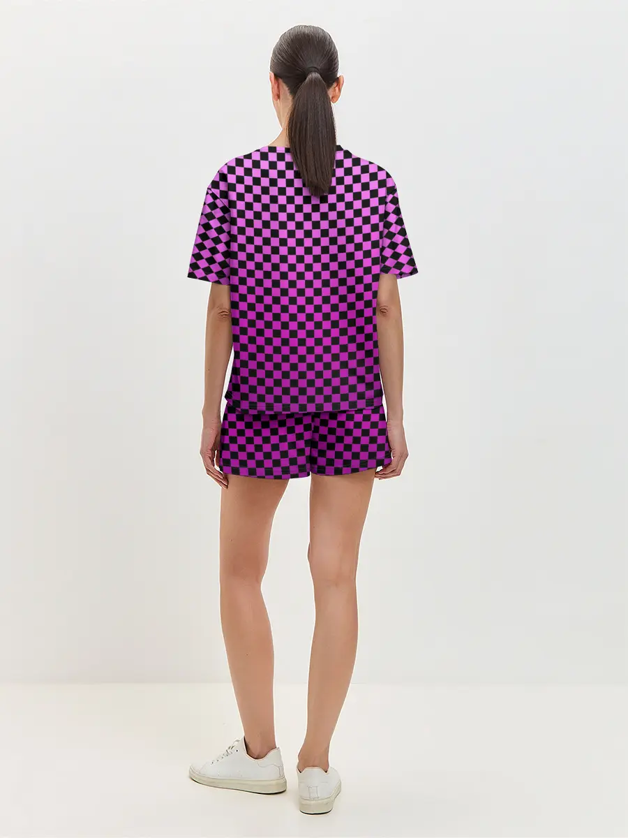 Женская пижама с шортами / Checkerboard Color
