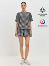 Женская пижама с шортами / Checkerboard Color