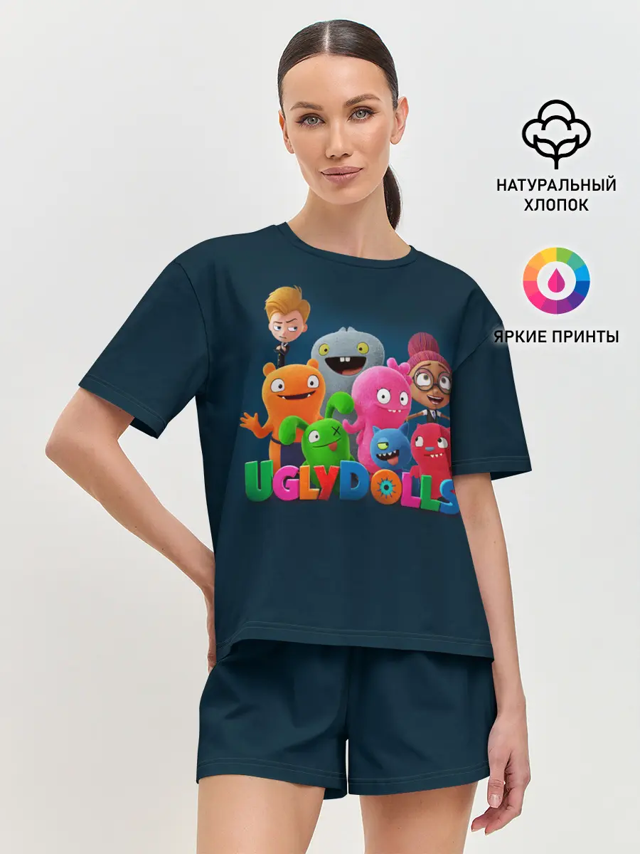 Женская пижама с шортами / UglyDolls. Куклы с характером