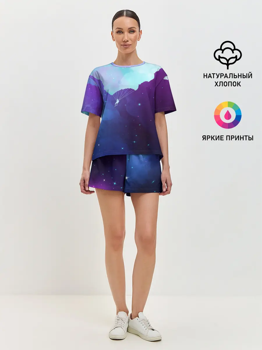 Женская пижама с шортами / Skydiver