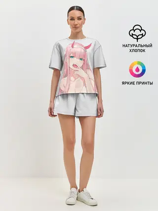 Женская пижама с шортами / Senpai 02