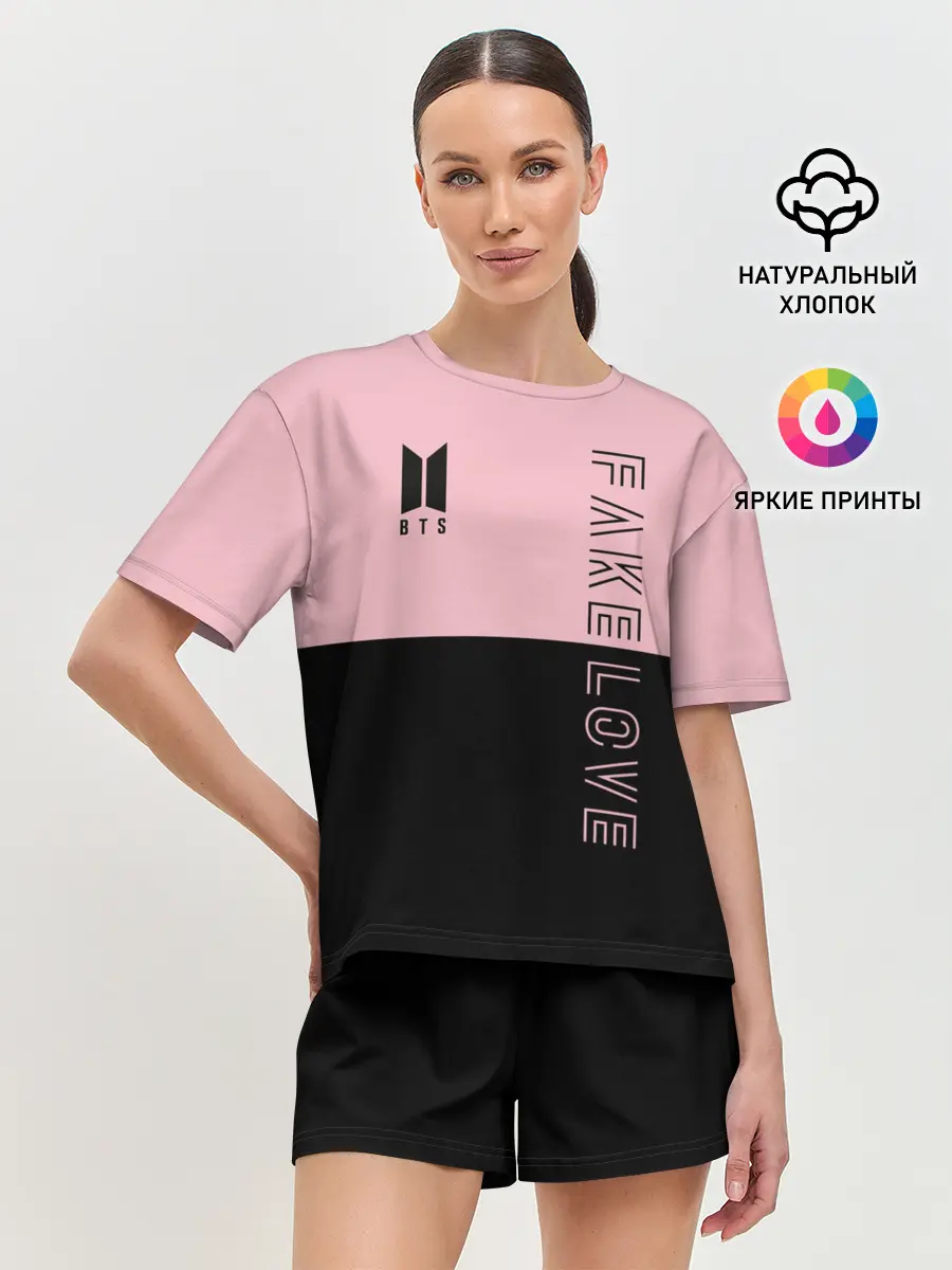Женская пижама с шортами / BTS Fake Love