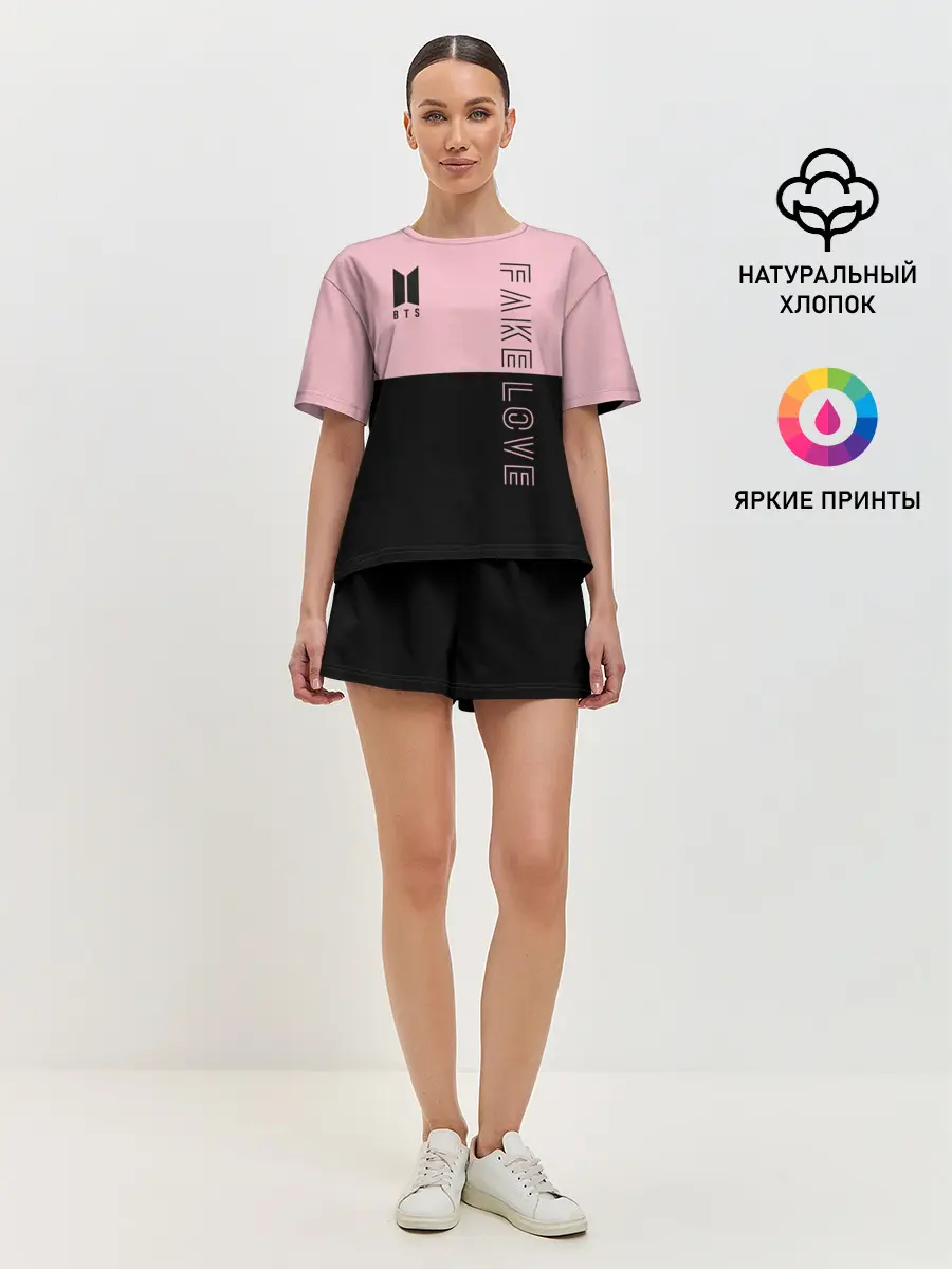 Женская пижама с шортами / BTS Fake Love