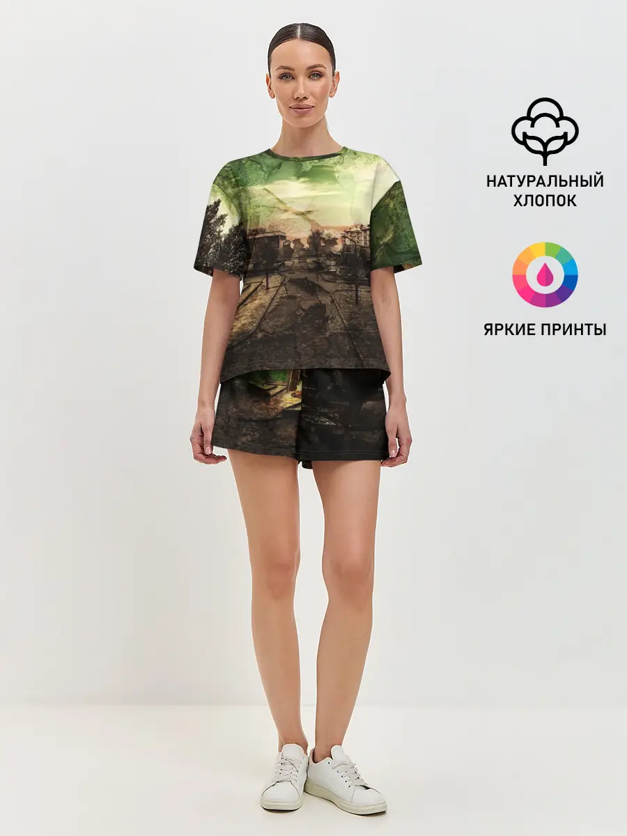 Женская пижама с шортами / STALKER