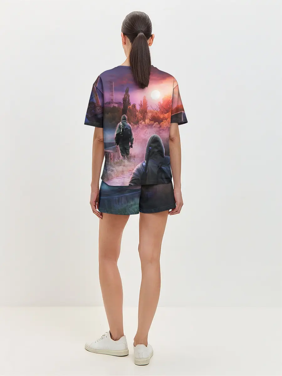 Женская пижама с шортами / STALKER