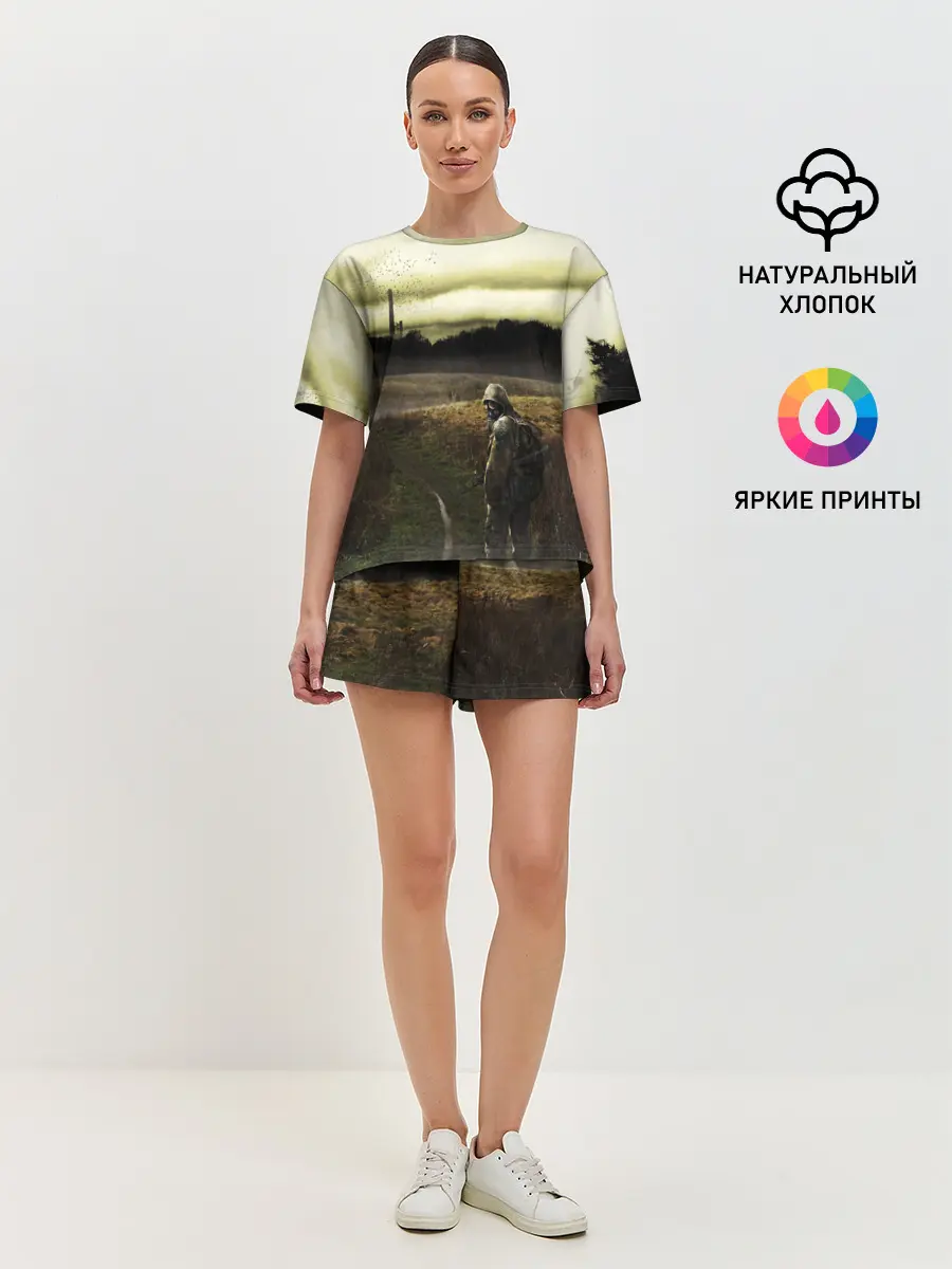 Женская пижама с шортами / STALKER