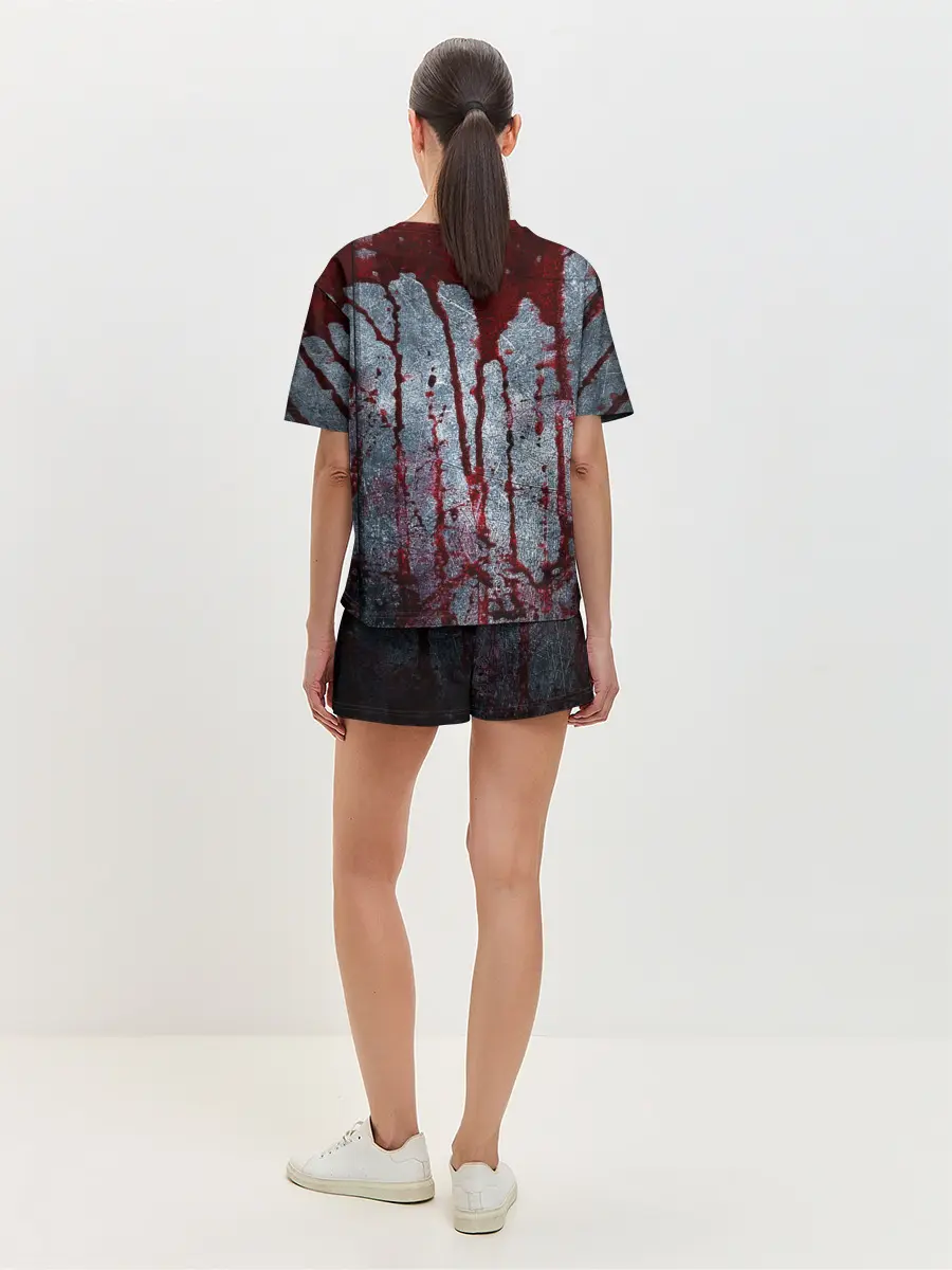 Женская пижама с шортами / Кровь на металле