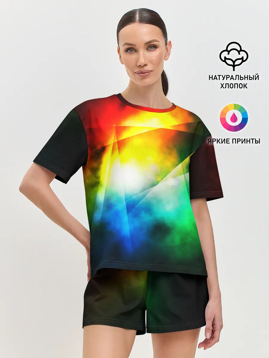 Женская пижама с шортами / КРАСКИ КОСМОСА