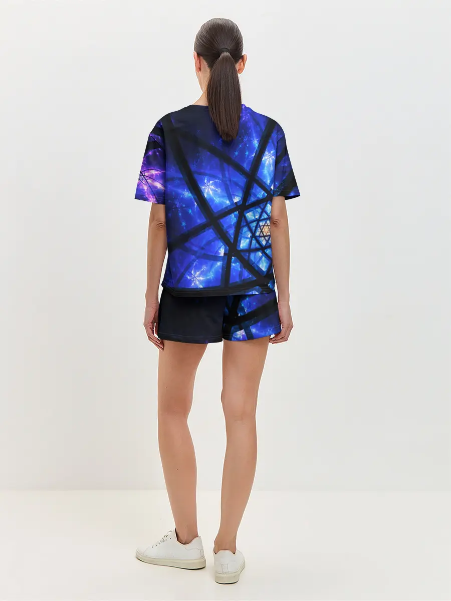 Женская пижама с шортами / SPACE PSY