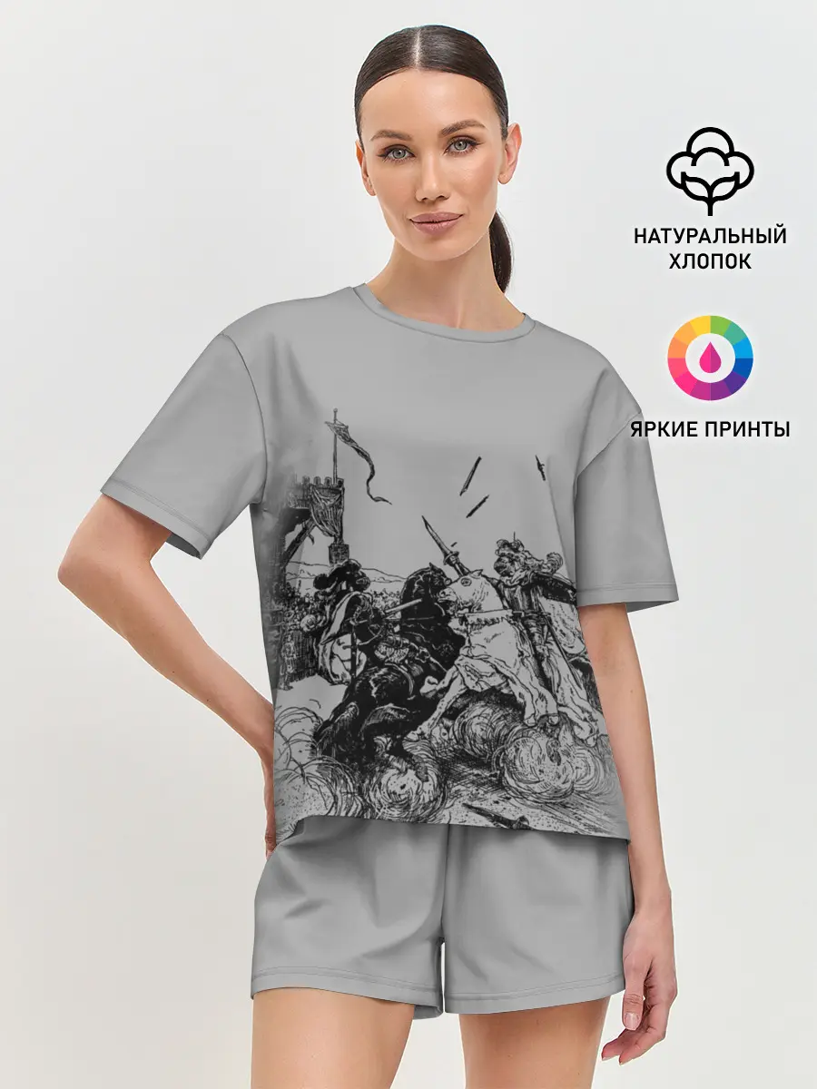 Женская пижама с шортами / Рыцарский Турнир