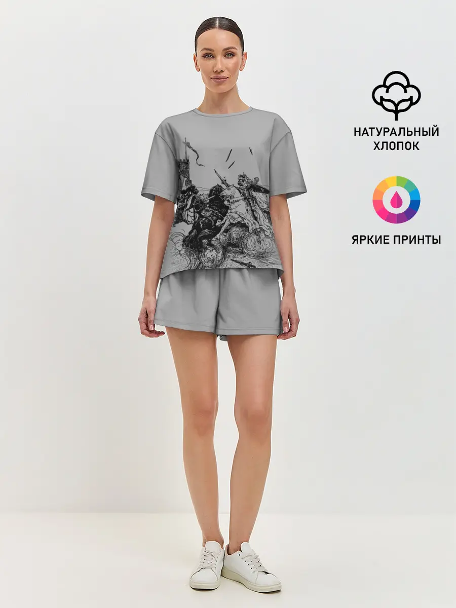 Женская пижама с шортами / Рыцарский Турнир