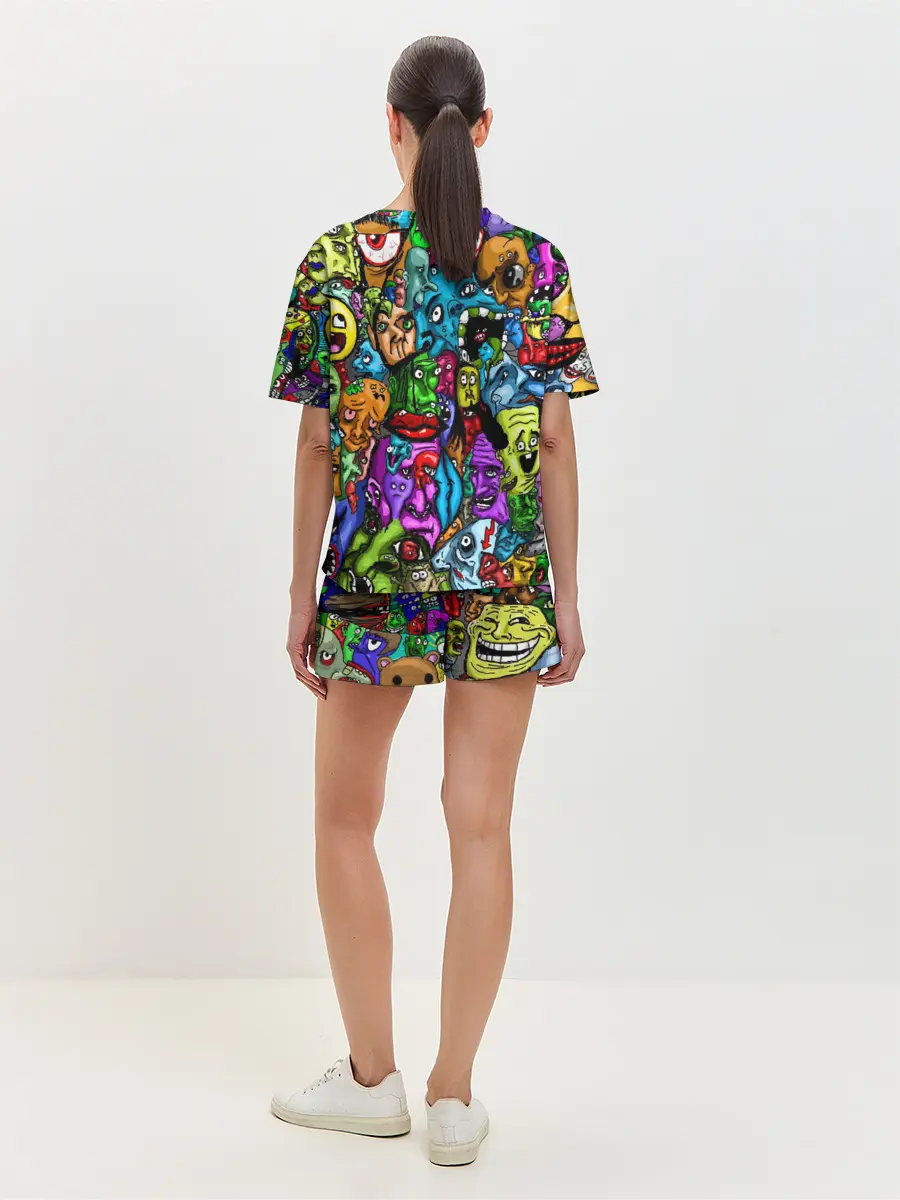 Женская пижама с шортами / МЕМЫ