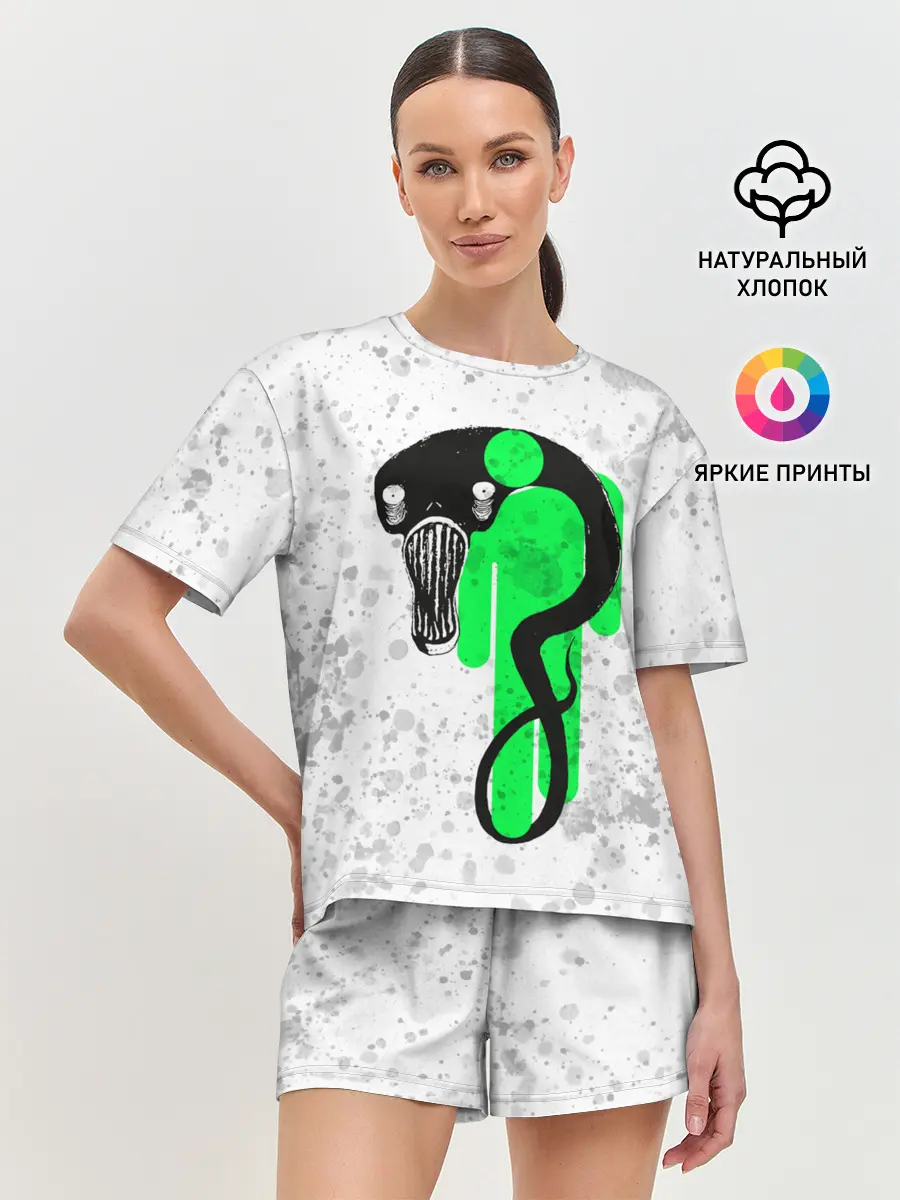 Женская пижама с шортами / BILLIE EILISH - Blohsh & Ghoul