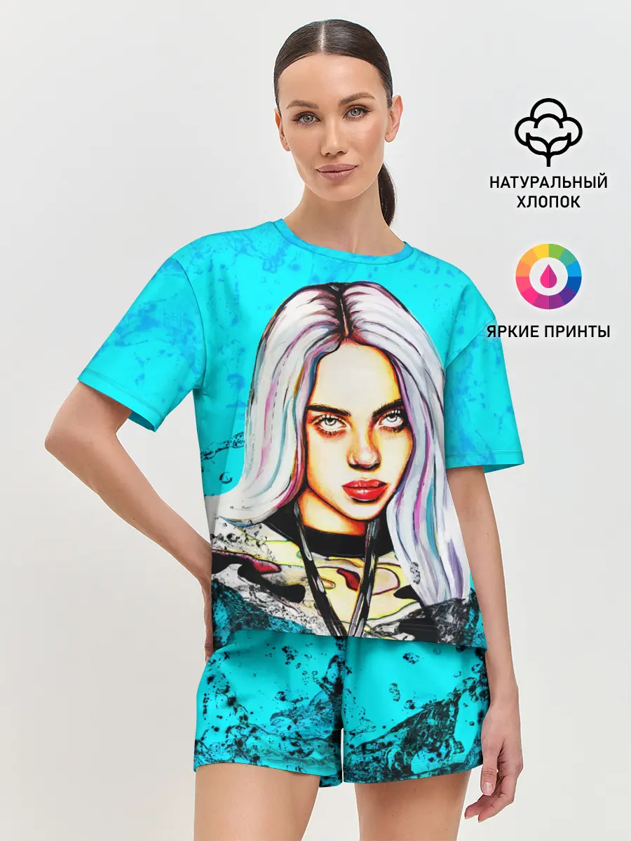 Женская пижама с шортами / Billie Eilish