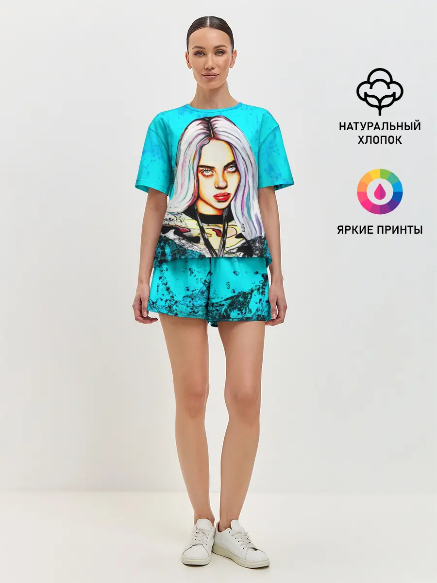 Женская пижама с шортами / Billie Eilish