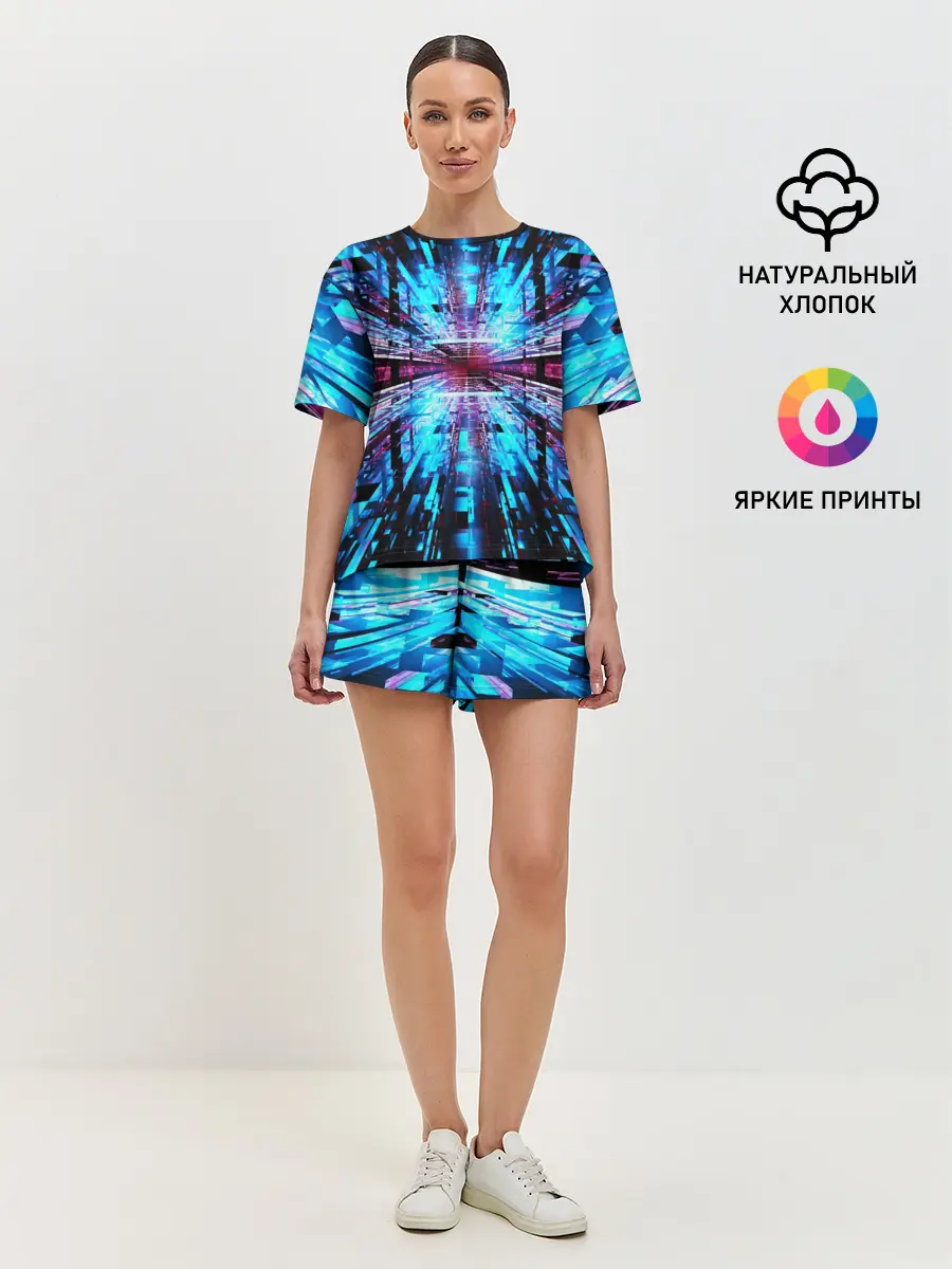 Женская пижама с шортами / АБСТРАКЦИЯ