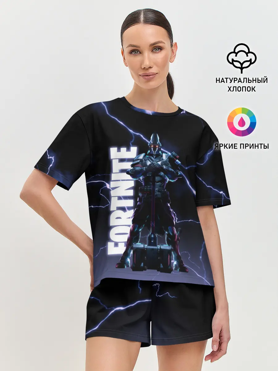 Женская пижама с шортами / НЕСОКРУШИМЫЙ РЫЦАРЬ FORTNITE