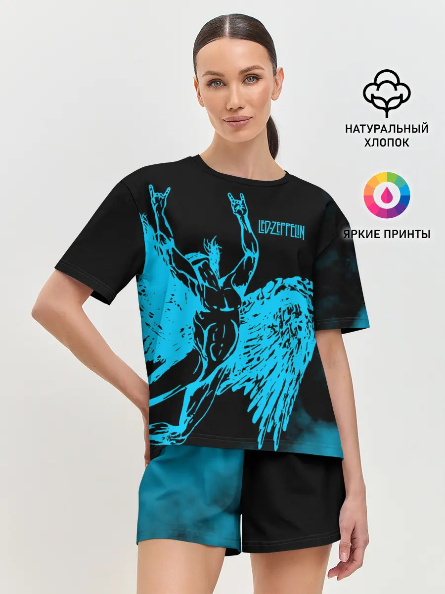 Женская пижама с шортами / Led Zeppelin