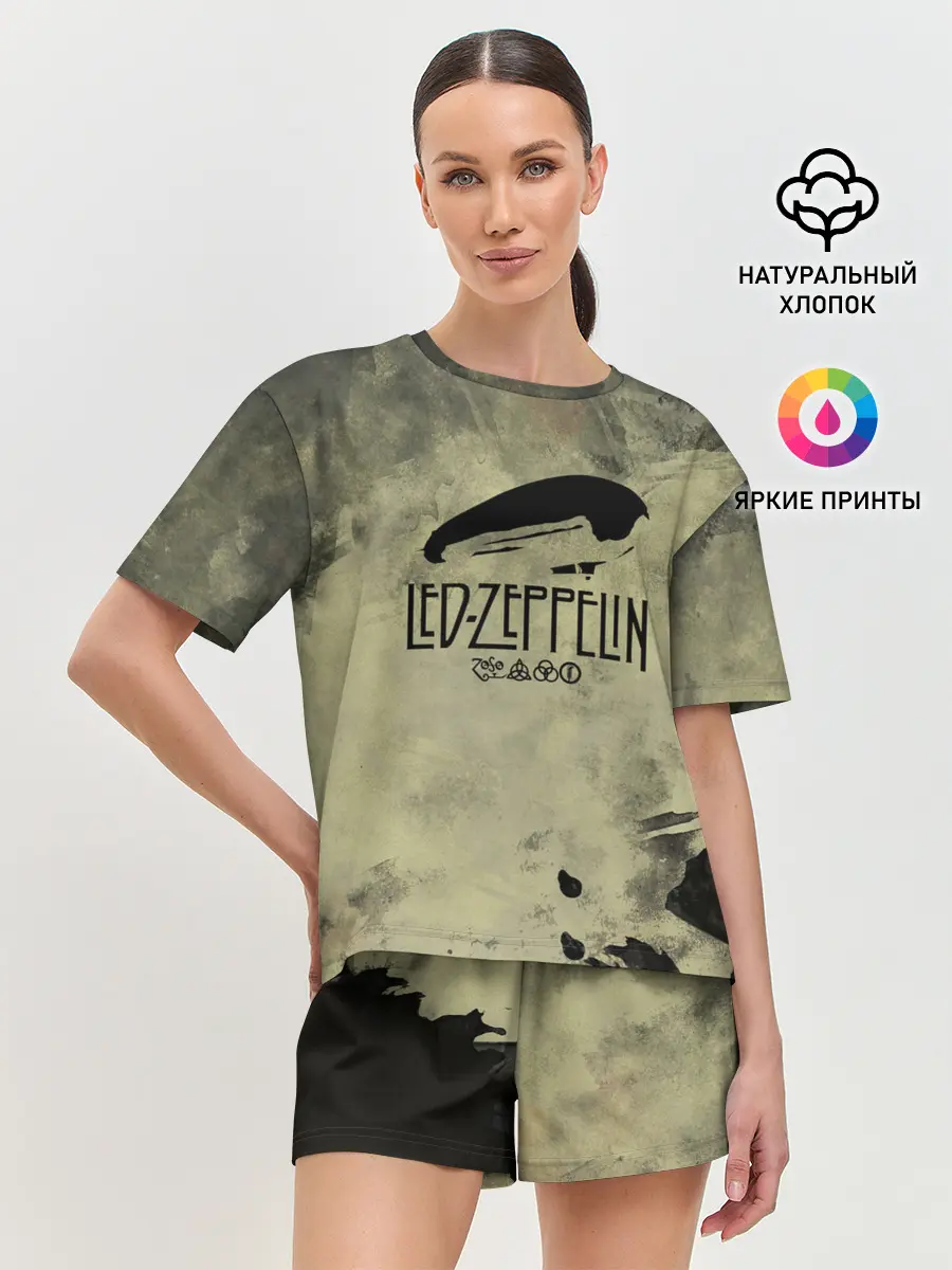 Женская пижама с шортами / Led Zeppelin