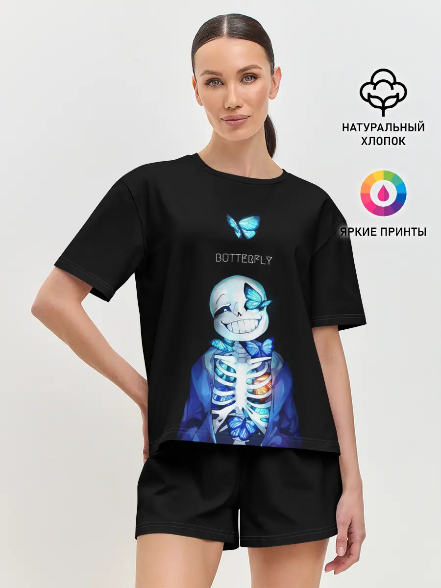 Женская пижама с шортами / Undertale