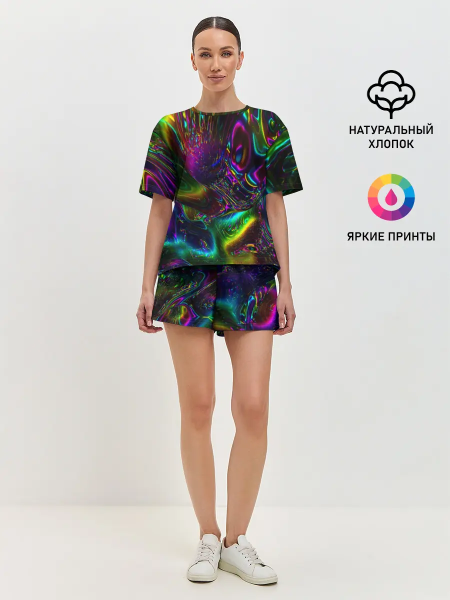 Женская пижама с шортами / АБСТРАКЦИЯ