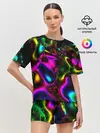 Женская пижама с шортами / В НЕОНЕ