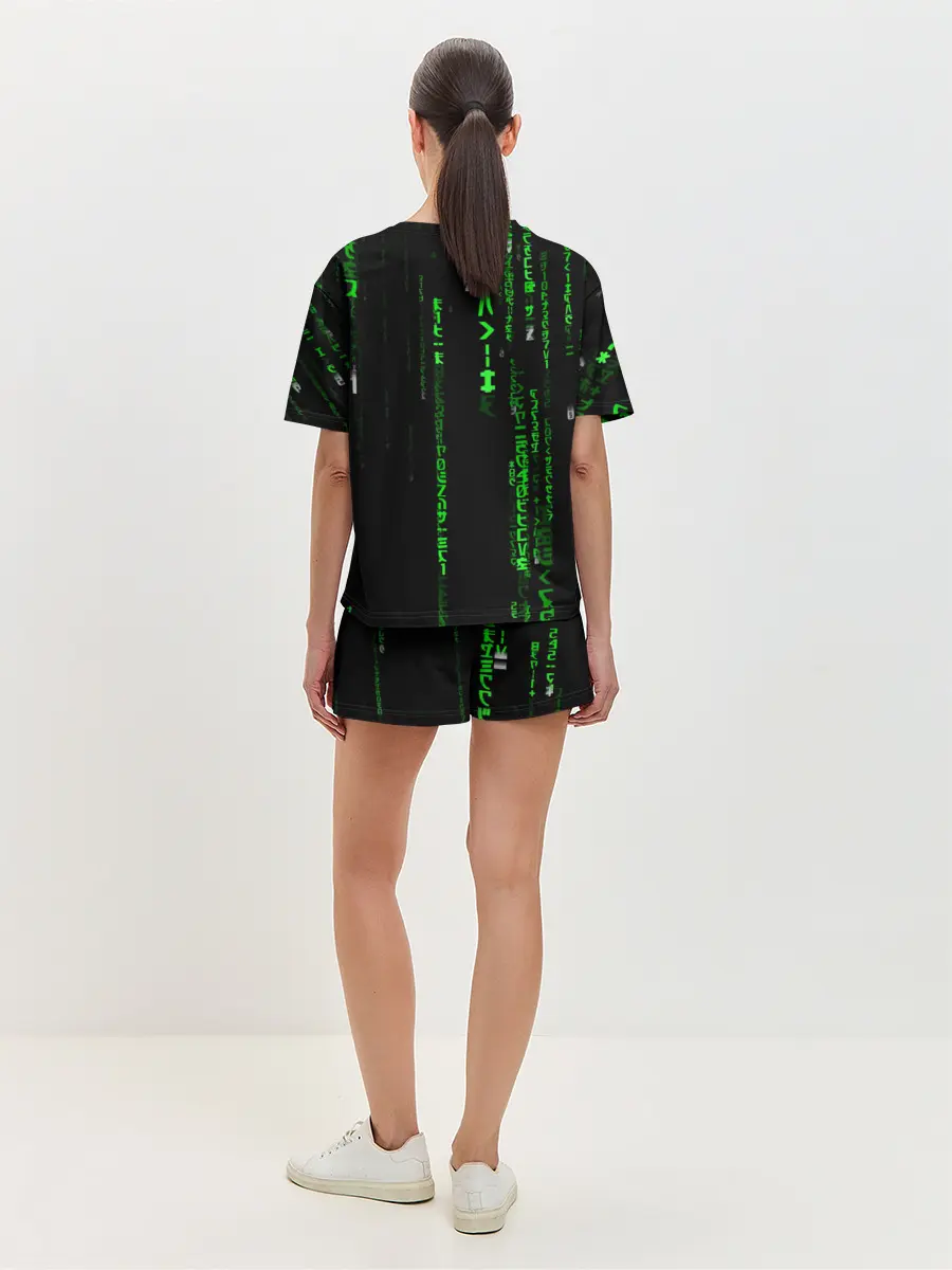 Женская пижама с шортами / МАТРИЦА КОДА