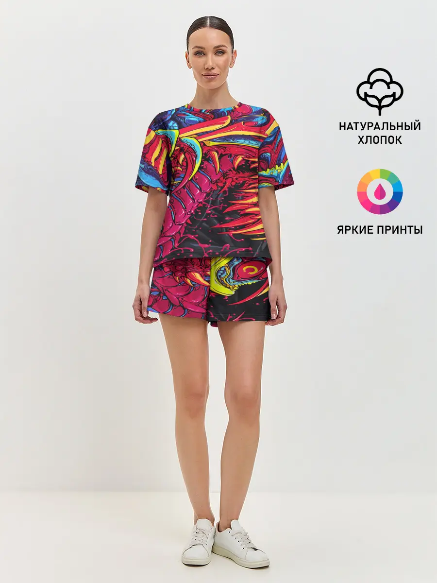 Женская пижама с шортами / CS GO hyper beast skin