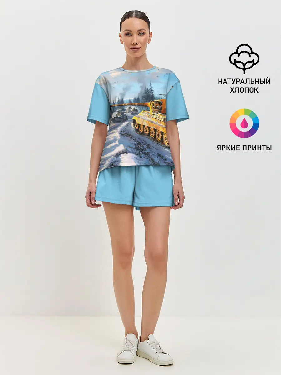 Женская пижама с шортами / СОВЕТСКИЙ ТАНК
