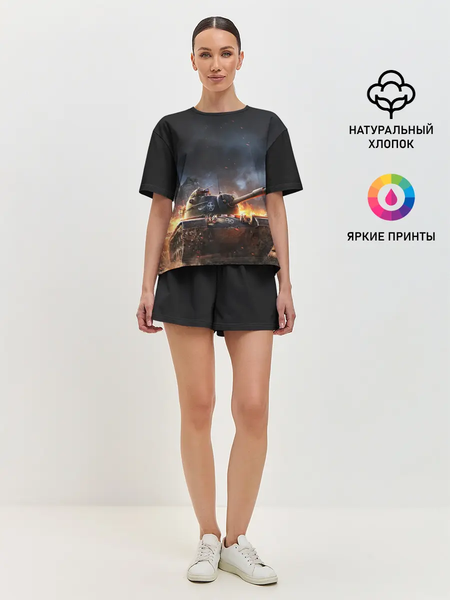 Женская пижама с шортами / ПОЛЕ БОЯ